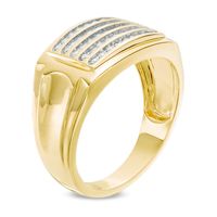 Men's 0.25 CT. T.W. Diamond Band in 10K Gold|Peoples Jewellers