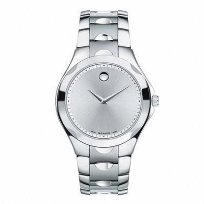 Men's Movado Luno Watch with Silver Dial (Model: 0606379)|Peoples Jewellers