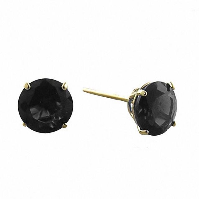 Peoples  Black Sapphire Stud Earrings in 10K Gold | Metropolis at  Metrotown