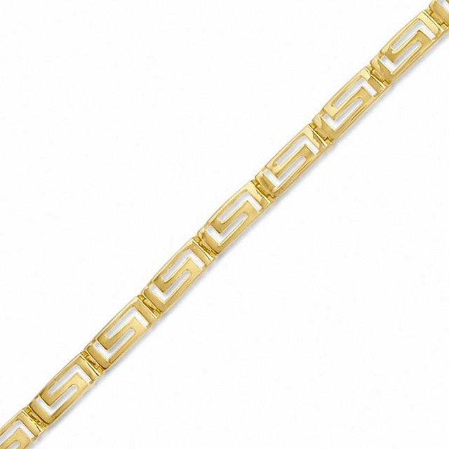 Greek Key Bracelet in 10K Gold - 7.25"|Peoples Jewellers