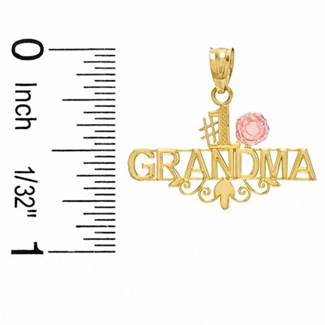 10K Two-Tone Gold #1 Grandma Charm