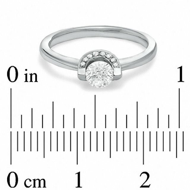 0.50 CT. T.W. Certified Canadian Diamond Engagement Ring in 14K White Gold I/I1|Peoples Jewellers