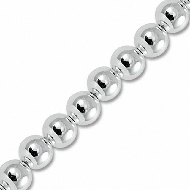 8.0mm Bead Bracelet in Sterling Silver - 7.5"|Peoples Jewellers