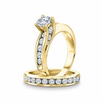 CT. T.W. Diamond Bridal Set in 14K Gold|Peoples Jewellers