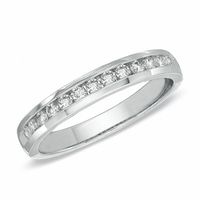 CT. T.W. Certified Diamond Band in 14K White Gold (I/SI2)|Peoples Jewellers