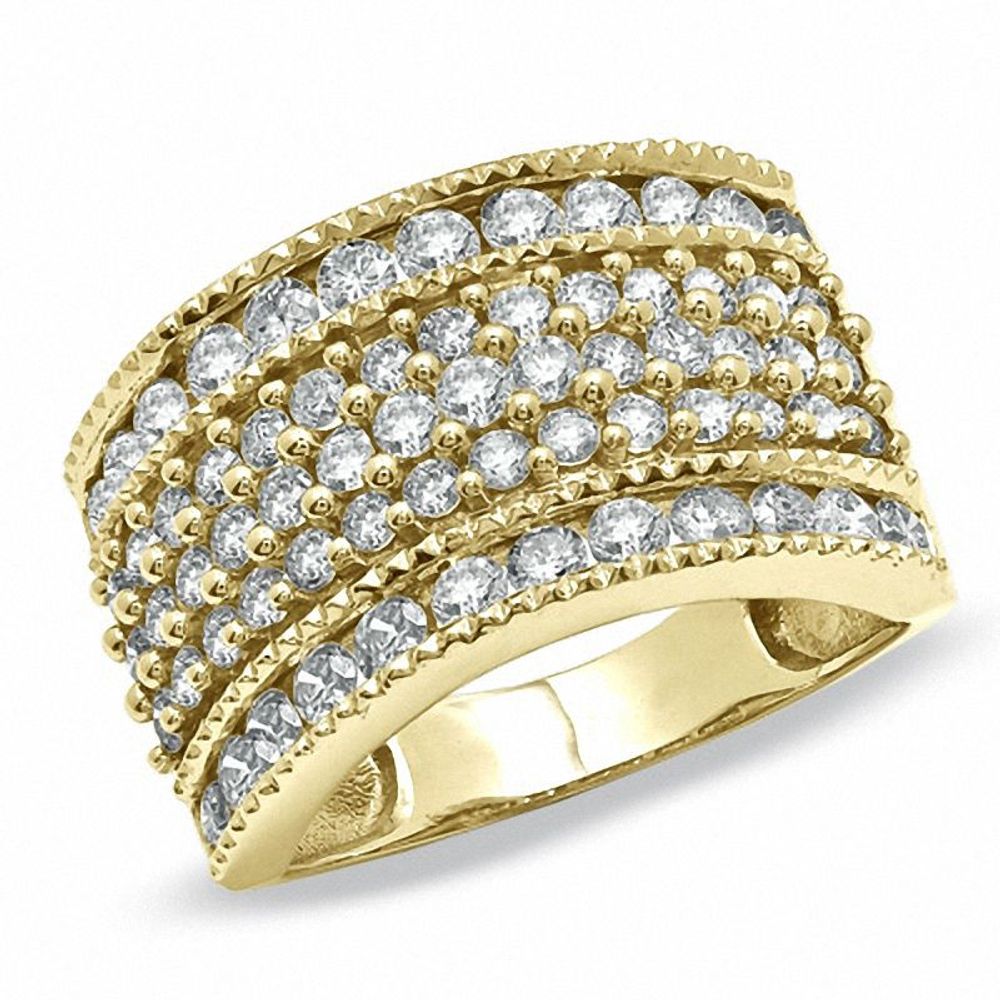 2.00 CT. T.W. Diamond Multi-Row Band in 10K Gold|Peoples Jewellers
