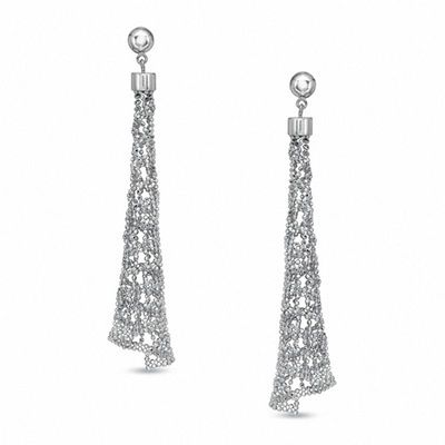 Beaded Dangle Earrings in Sterling Silver|Peoples Jewellers