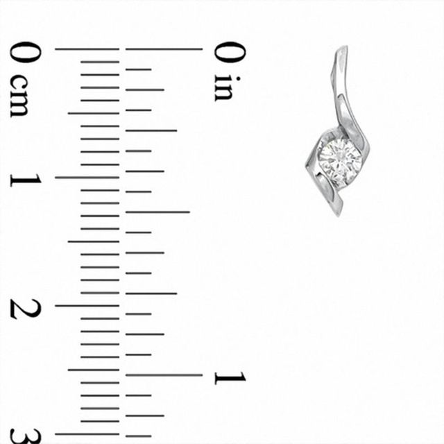 Sirena™ 0.15 CT. T.W. Diamond Drop Earrings in 10K White Gold