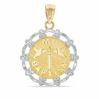 10K Two-Tone Gold Baptism Charm|Peoples Jewellers