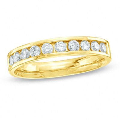 Ladies' 0.50 CT. T.W. Certified Canadian Diamond Channel Band in 14K Gold (I/I1)|Peoples Jewellers