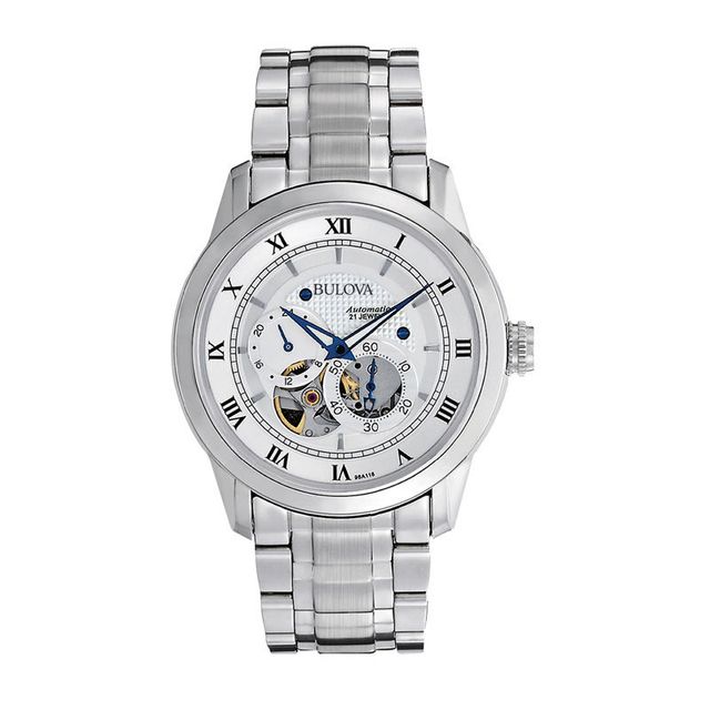 Men's Bulova BVA Series Automatic Watch with White Dial (Model: 96A118)|Peoples Jewellers