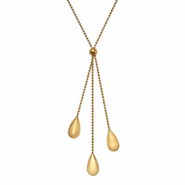 Stampato Necklace in 10K Tri-Tone Gold - 17