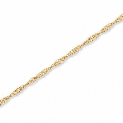 1.7mm Singapore Chain Bracelet in 14K Gold|Peoples Jewellers