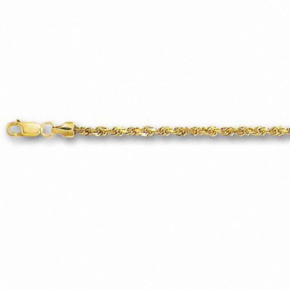 Ladies' 2.5mm Rope Chain Bracelet in 14K Gold|Peoples Jewellers