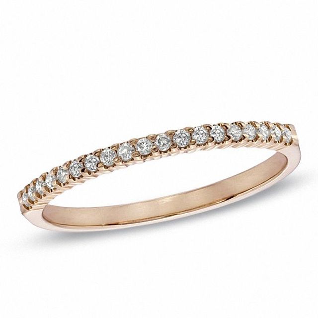 0.15 CT. T.W. Diamond Band in 10K Rose Gold|Peoples Jewellers