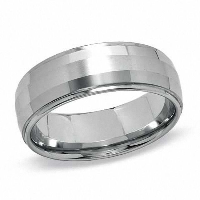 Triton Men's 8.0mm Step Edge Cobalt Wedding Band - Size 10|Peoples Jewellers