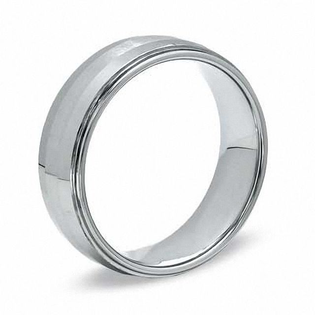 Triton Men's 8.0mm Step Edge Cobalt Wedding Band - Size 10|Peoples Jewellers