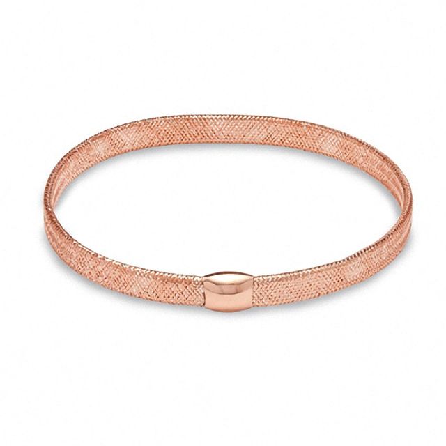 Stretch Bangle in 10K Rose Gold|Peoples Jewellers
