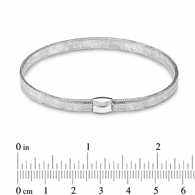 Stretch Bangle in 10K White Gold|Peoples Jewellers