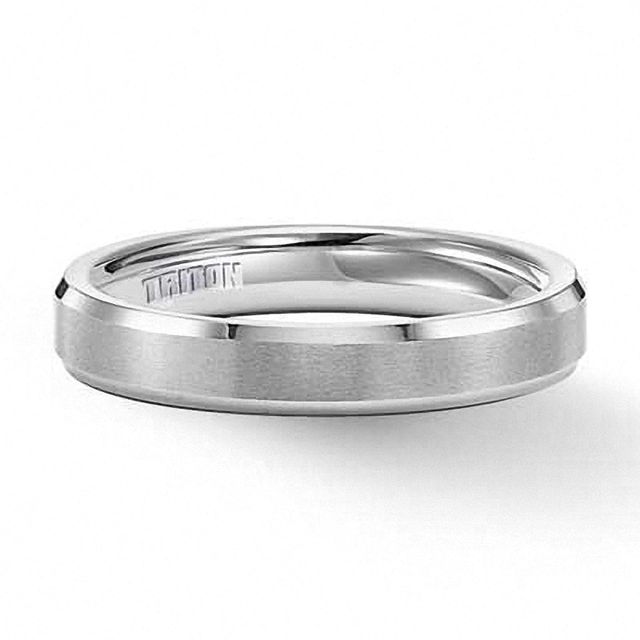 Triton Ladies' 4.0mm Comfort Fit Tungsten Wedding Band - Size 7|Peoples Jewellers