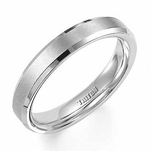 Triton Ladies' 4.0mm Comfort Fit Tungsten Wedding Band - Size 7|Peoples Jewellers