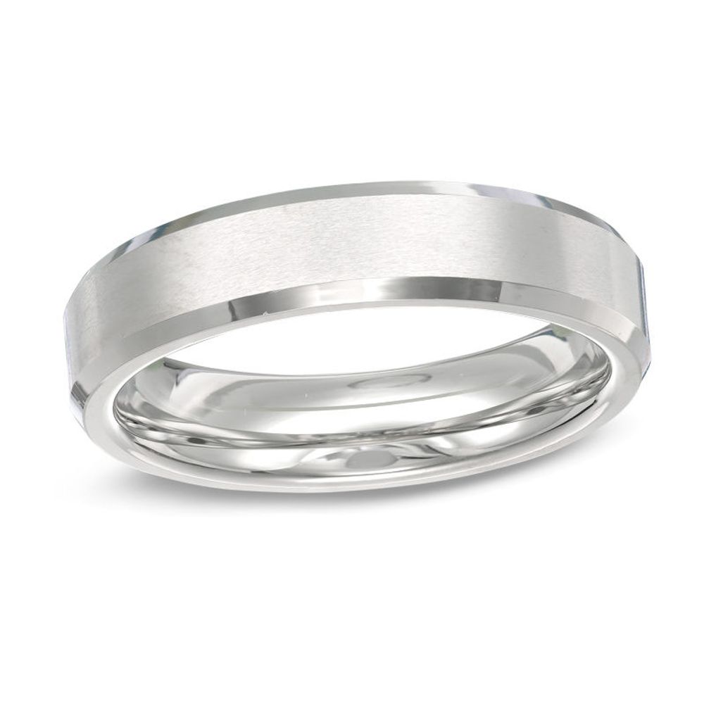 Triton Men's 5.0mm Comfort Fit White Tungsten Wedding Band - Size 10|Peoples Jewellers