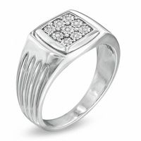 Men's Diamond Accent Ring in Sterling Silver|Peoples Jewellers