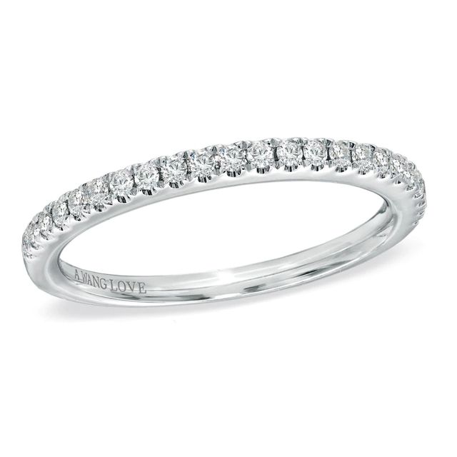 Vera Wang Love Collection 0.23 CT. T.W. Diamond Band in 14K White Gold|Peoples Jewellers