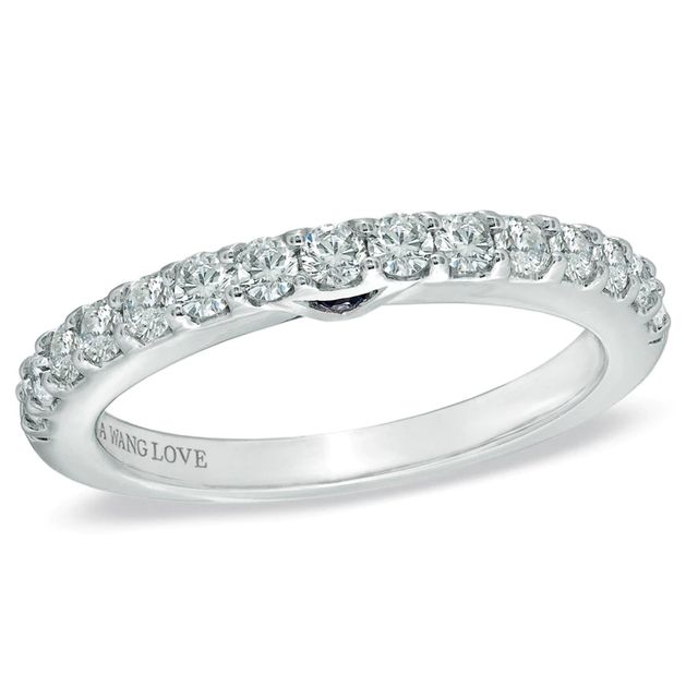 Vera Wang Love Collection 0.45 CT. T.W. Diamond Band in 14K White Gold|Peoples Jewellers