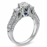 Vera Wang Love Collection 1.70 CT. T.W. Diamond Three Stone Engagement Ring in 14K White Gold|Peoples Jewellers