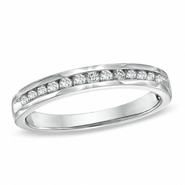 1.00 CT. T.W. Certified Diamond Anniversary Band in 14K White Gold (I/SI2)|Peoples Jewellers