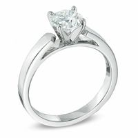 1.50 CT. Certified Diamond Solitaire Crown Royal Engagement Ring in 14K White Gold (J/I2)|Peoples Jewellers