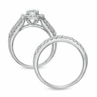 2.00 CT. T.W. Diamond Double Split Shank Bridal Set in 14K White Gold|Peoples Jewellers