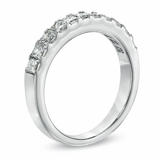 1.00 CT. T.W. Princess-Cut Diamond Wedding Band in 14K White Gold|Peoples Jewellers