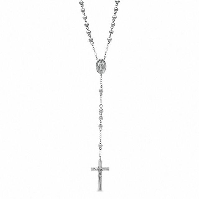 Rosary Necklace in Stainless Steel - 24"|Peoples Jewellers