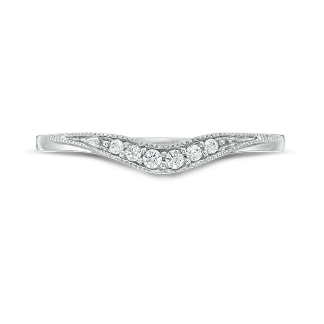 Diamond Accent Anniversary Band in 14K White Gold|Peoples Jewellers