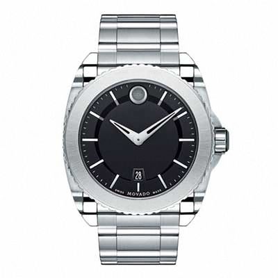 Men's Movado Master Watch with Black Dial (Model: 0606550)|Peoples Jewellers