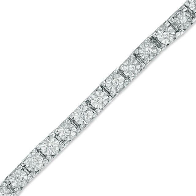 CT. T.W. Diamond Tennis Bracelet in Sterling Silver