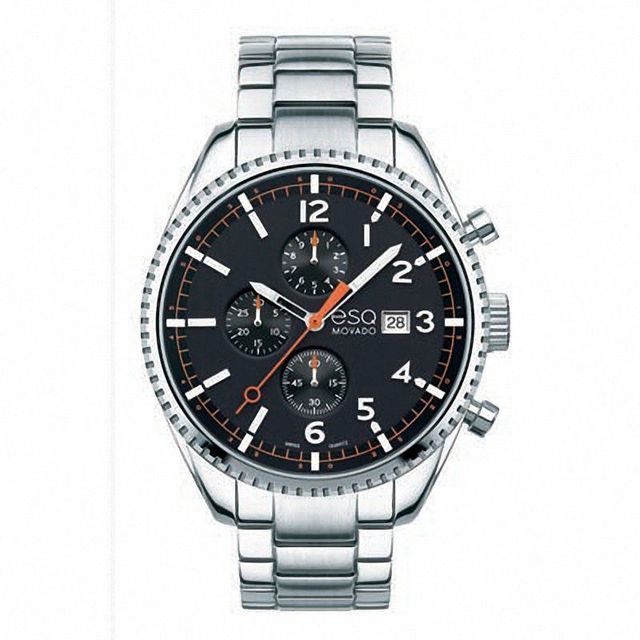 Men's ESQ Movado Catalyst Chronograph Watch with Black Dial (Model: 07301427)|Peoples Jewellers