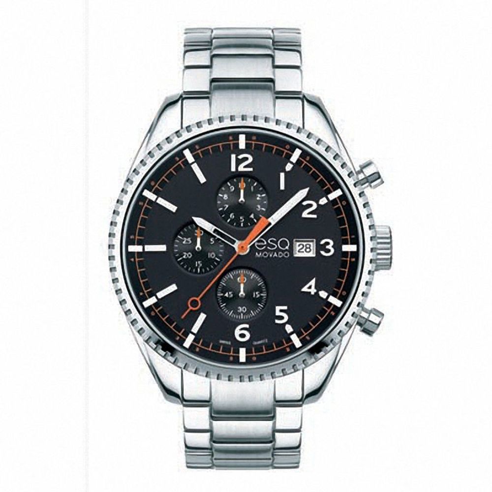 Men's ESQ Movado Catalyst Chronograph Watch with Black Dial (Model: 07301427)|Peoples Jewellers