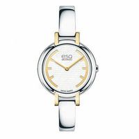 Ladies' ESQ Movado Contempo Two-Tone Bangle Watch with White Dial (Model: 07101392)|Peoples Jewellers