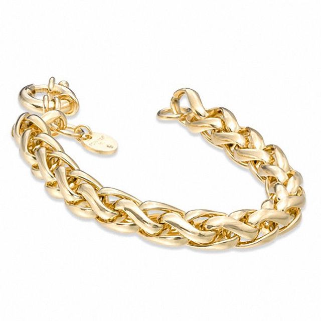 Elegance D'Italia™ Spiga Link Bracelet in Bronze with 14K Gold Plate - 7.75"|Peoples Jewellers