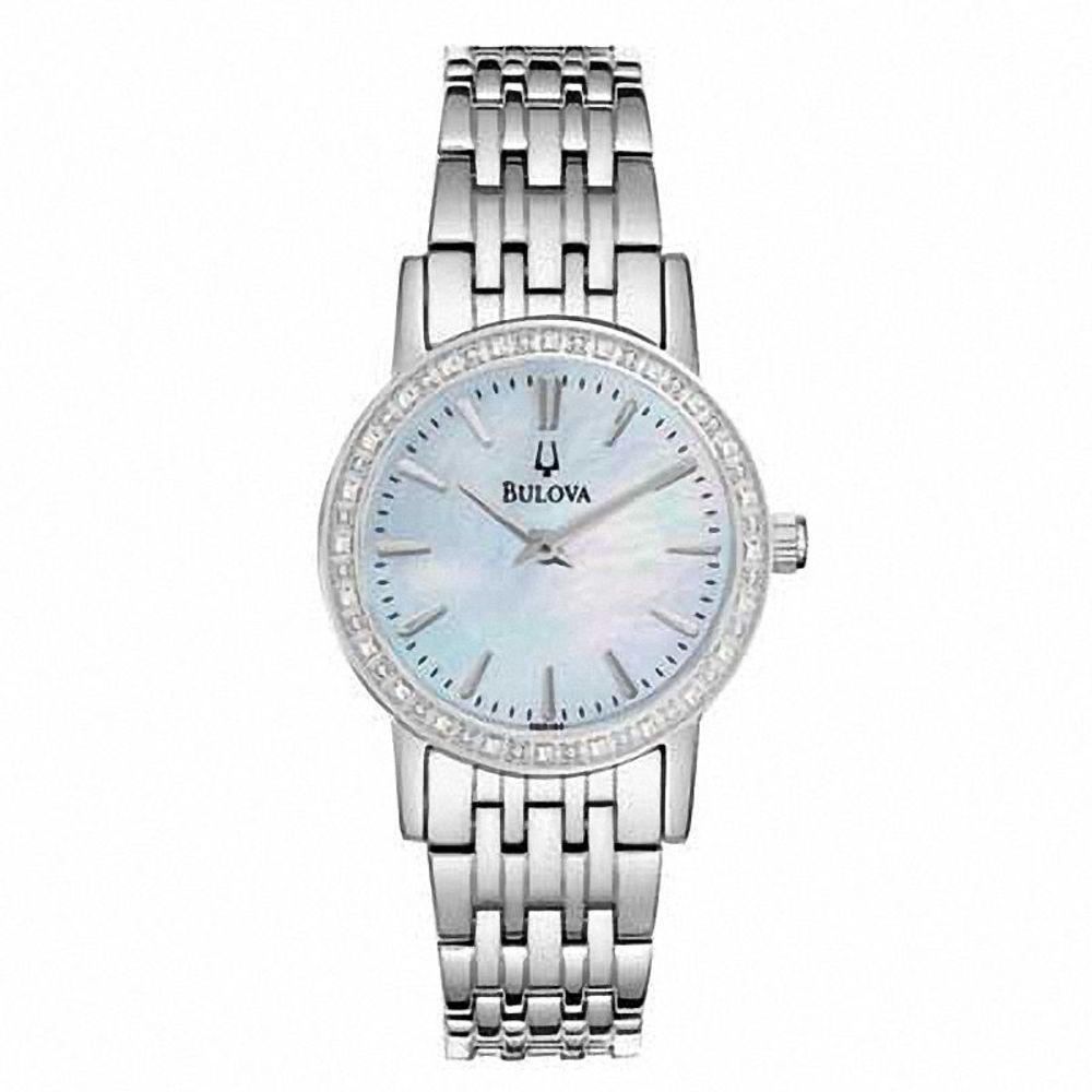 Ladies' Bulova This Series Collection Diamond Watch with Mother-of-Pearl Dial (Model: 96R164)|Peoples Jewellers