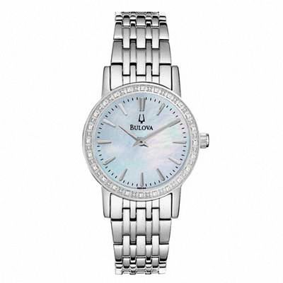 Ladies' Bulova This Series Collection Diamond Watch with Mother-of-Pearl Dial (Model: 96R164)|Peoples Jewellers