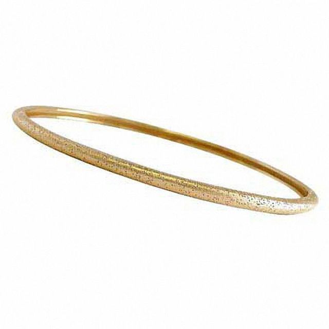 Charles Garnier Stackable Oval Bangle in Sterling Silver with 18K Gold Plate|Peoples Jewellers