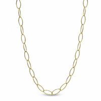 Charles Garnier Oval Link Necklace in Sterling Silver with 18K Gold Plate - 30"|Peoples Jewellers