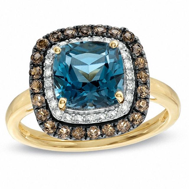 8.0mm Cushion-Cut London Blue Topaz