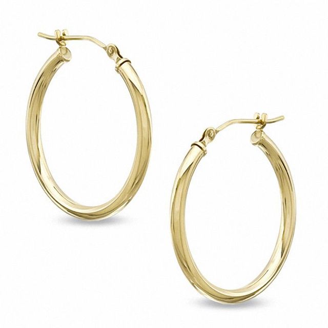 23mm Hoop Earrings in 14K Gold|Peoples Jewellers