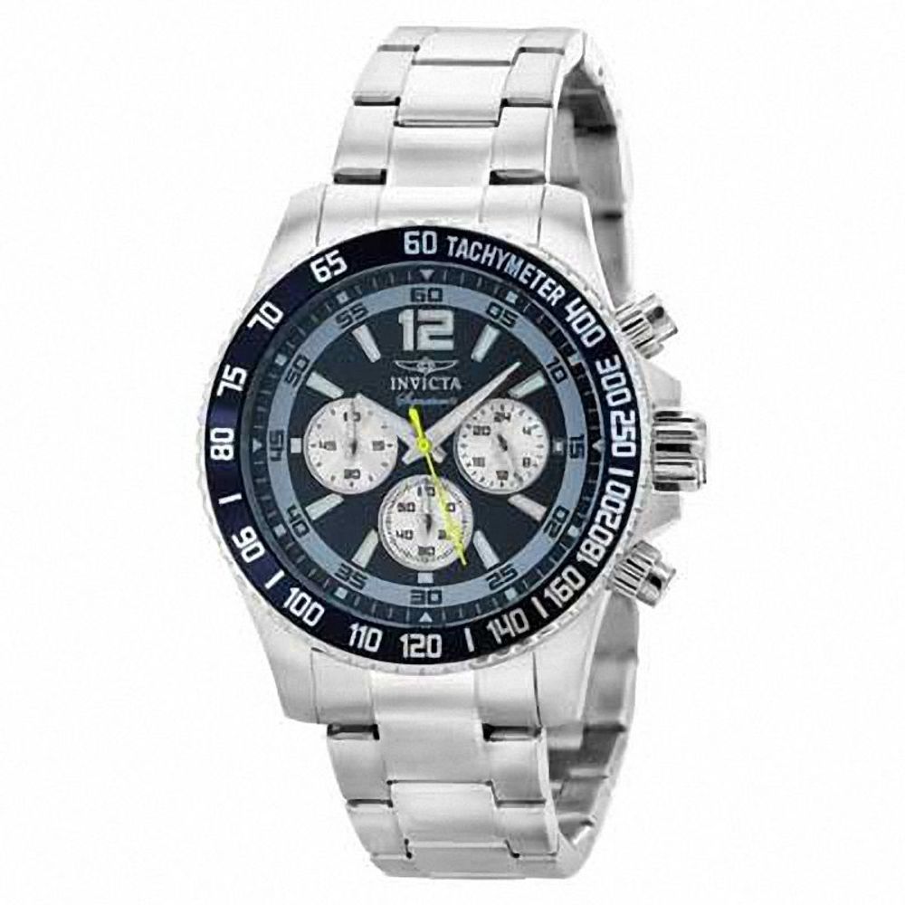 Men's Invicta Signature Chronograph Watch with Blue Dial (Model: 7407)|Peoples Jewellers