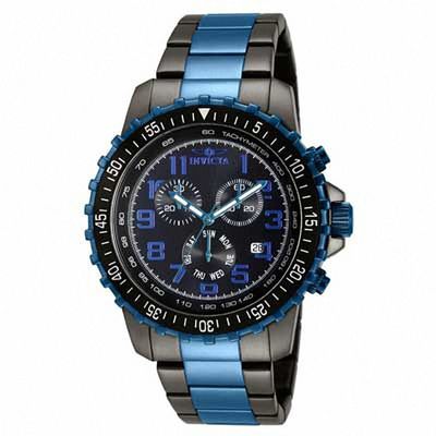 Men's Invicta Specialty Two-Tone Watch with Black Dial (Model: 11371)|Peoples Jewellers